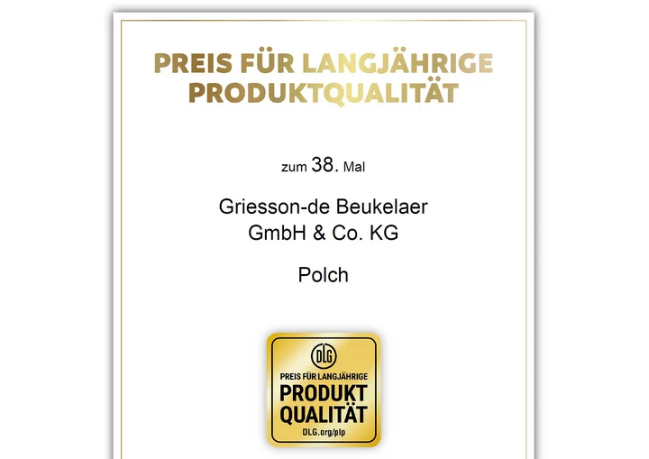 DLG bestätigt Griesson - de Beukelaer erneut herausragende Produktqualität 