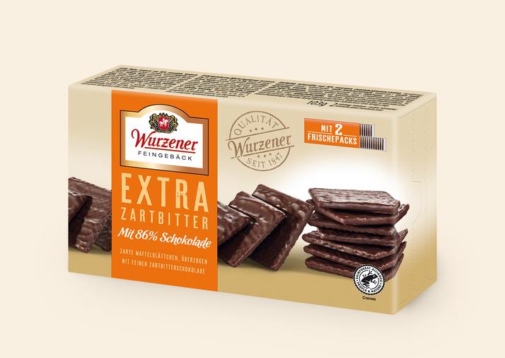 Waffelblättchen von Wurzener Extra Zartbitter