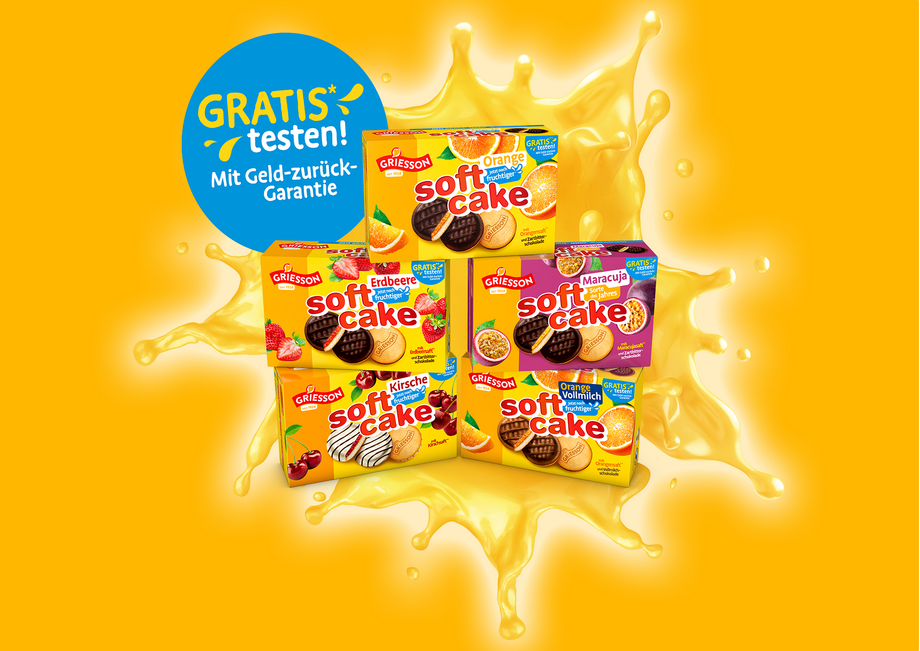 Soft Cakes gratis testen mit Geld-zurück-Garantie, alle Sorten eingschlossen