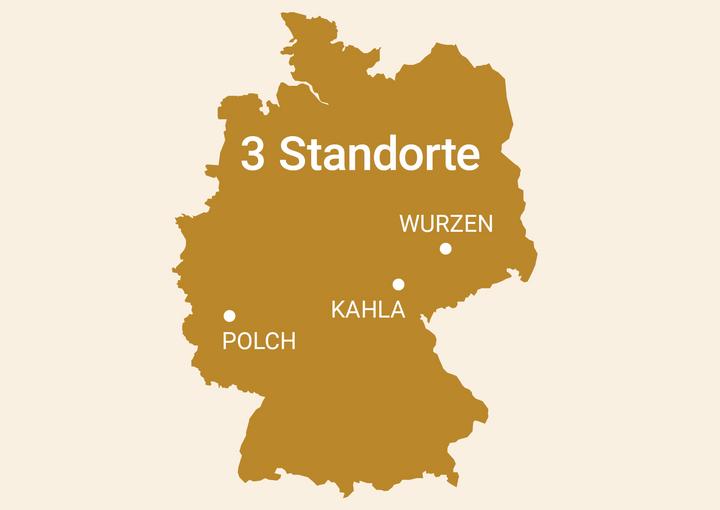 4 Standorte in Deutschland