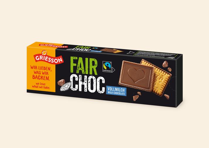 Leckerer Schoko Butterkeks mit fair gehandeltem Kakao und Zucker