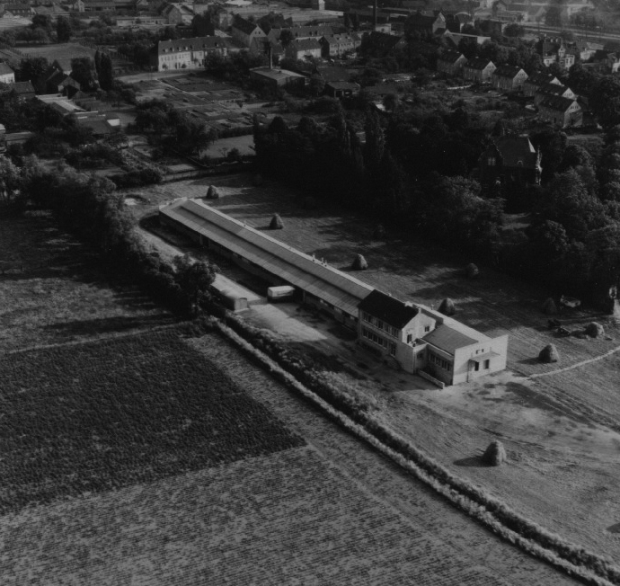 Construction of biscuit factory in Kempen on the Lower Rhine